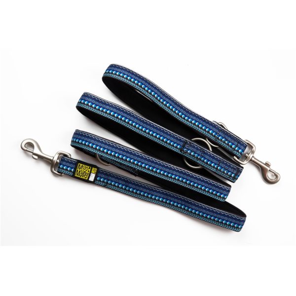 Max & Molly EthnicBlue Multi-Func Leash L MM106012