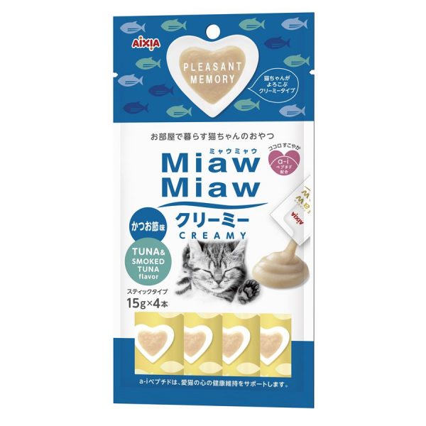Miaw Miaw Creamy Tuna w/Smoked Tuna Flavour 15g x 4 AXMMCM4