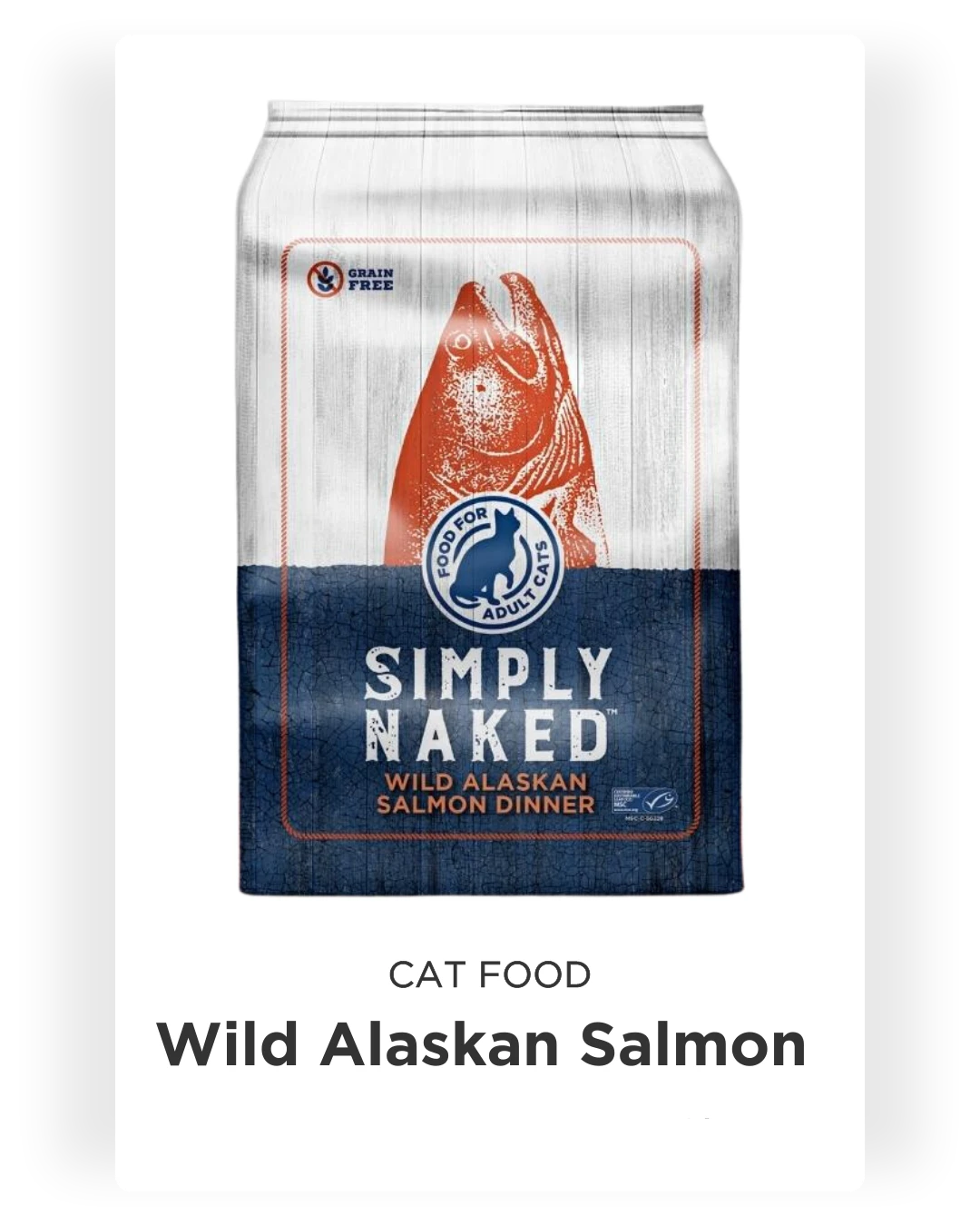 Cat Food: Wild Alaskan Salmon(40 - 50G) - Grain-free formula